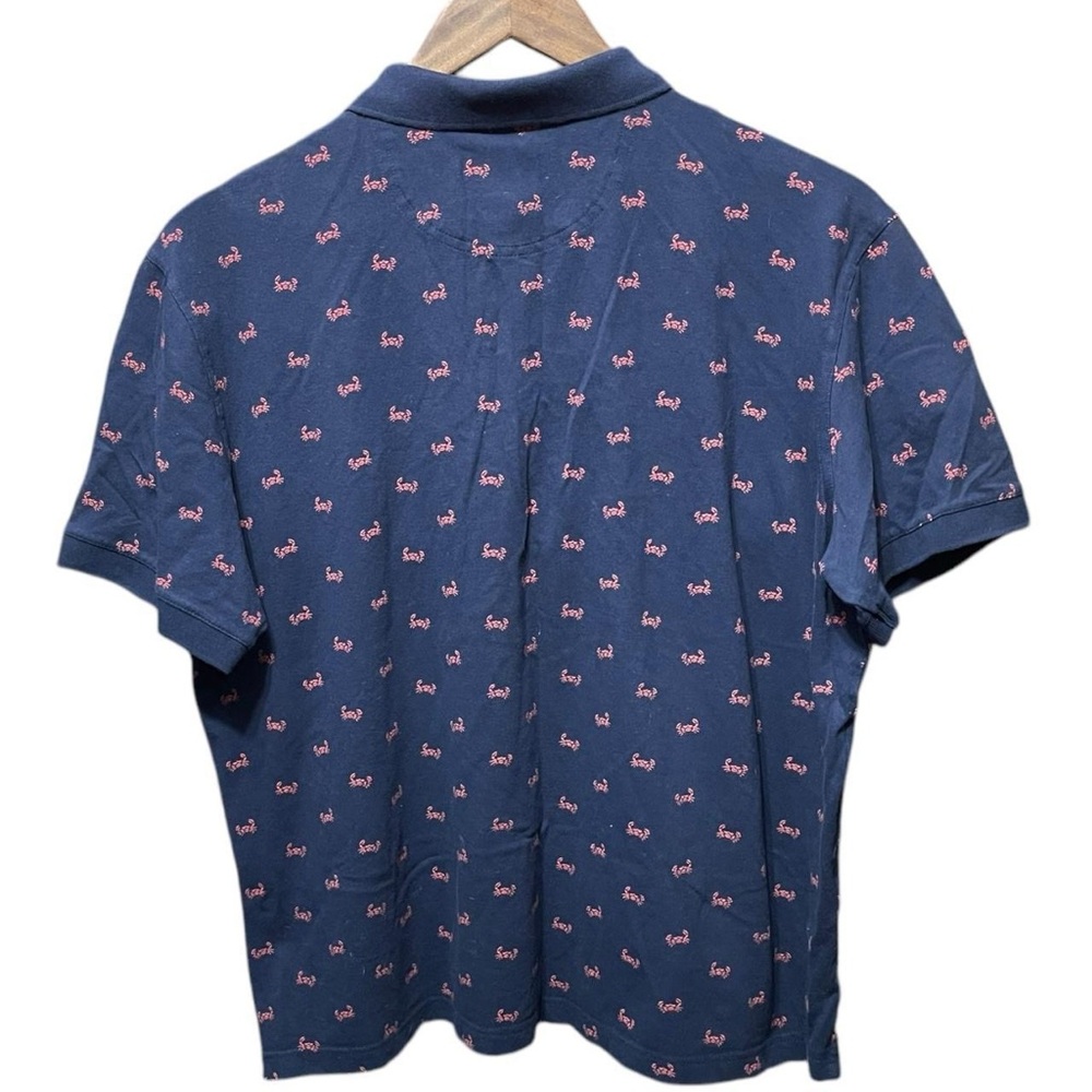 graphic all over pattern AOP short sleeve collard work tailored fit polo shirt - Picture 4 of 4